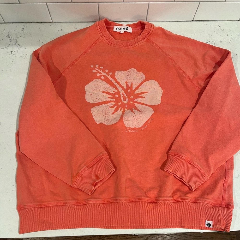 Okanui Hibiscus Crewneck Sweatshirt